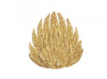 Golden Color Cutdana work Hand Embroidery Patch